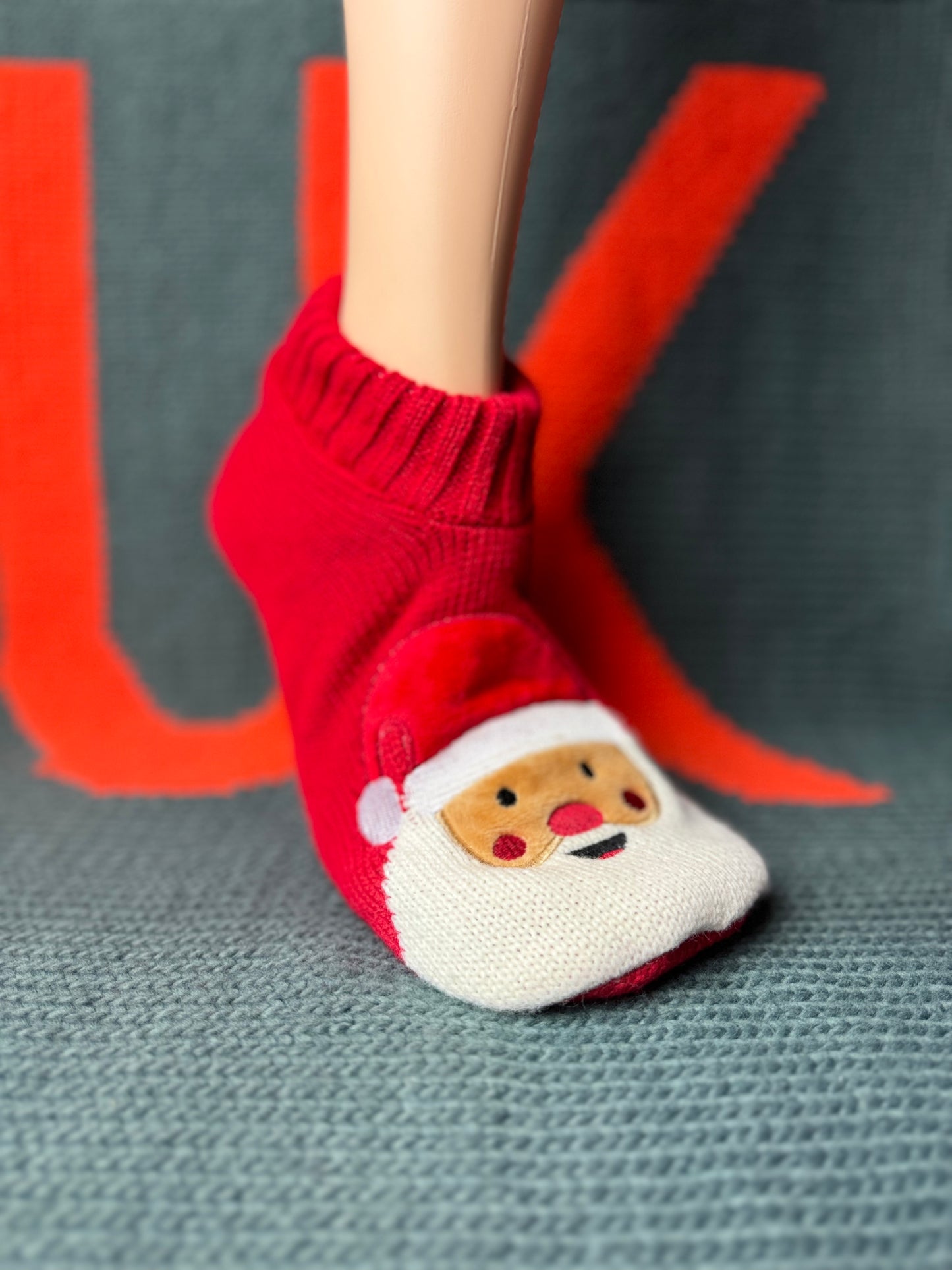 Mens Slipper Footsie - Santa