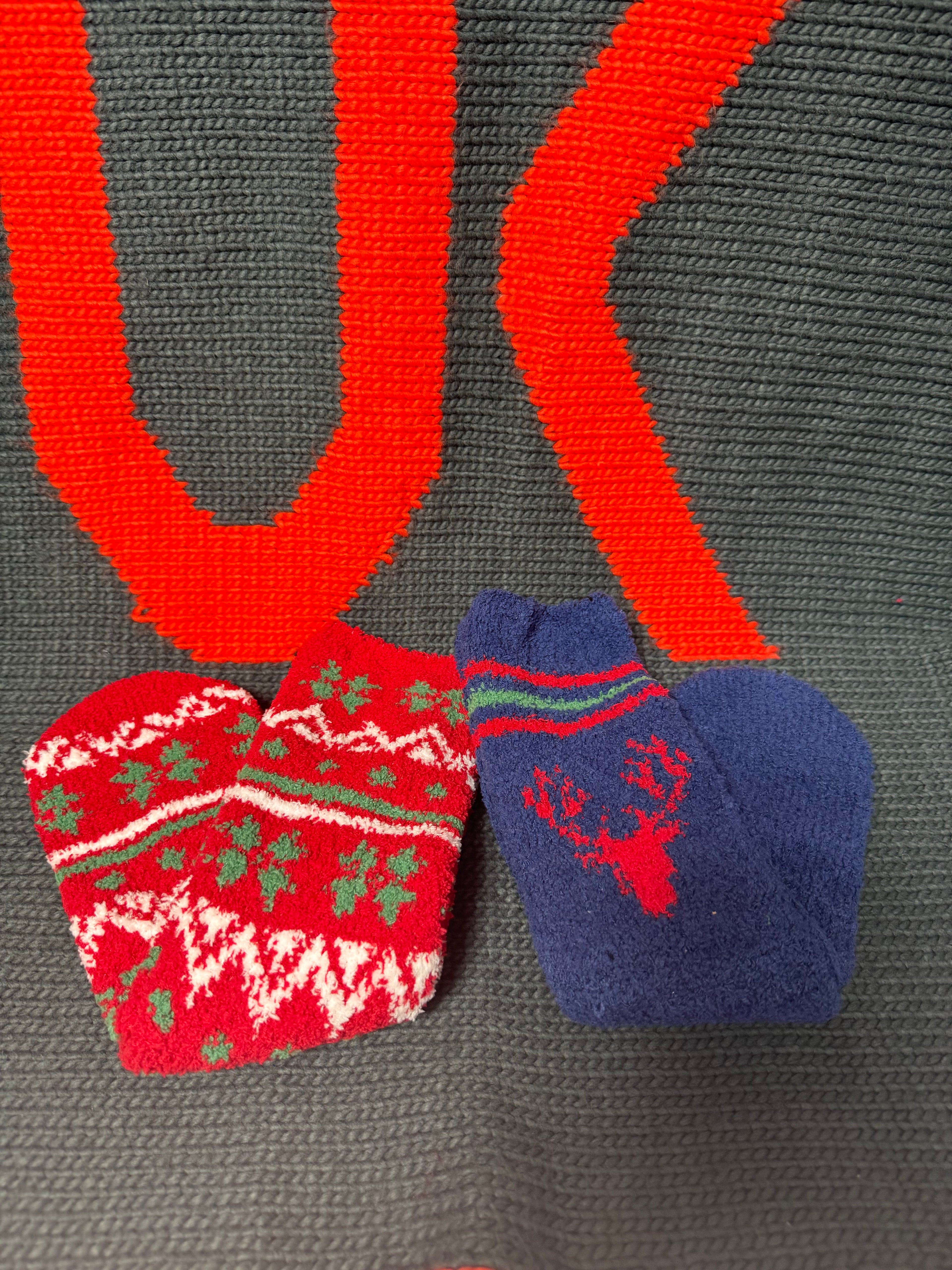 Men's 2pp Cosy Sock In A Box - Stag Fairisle