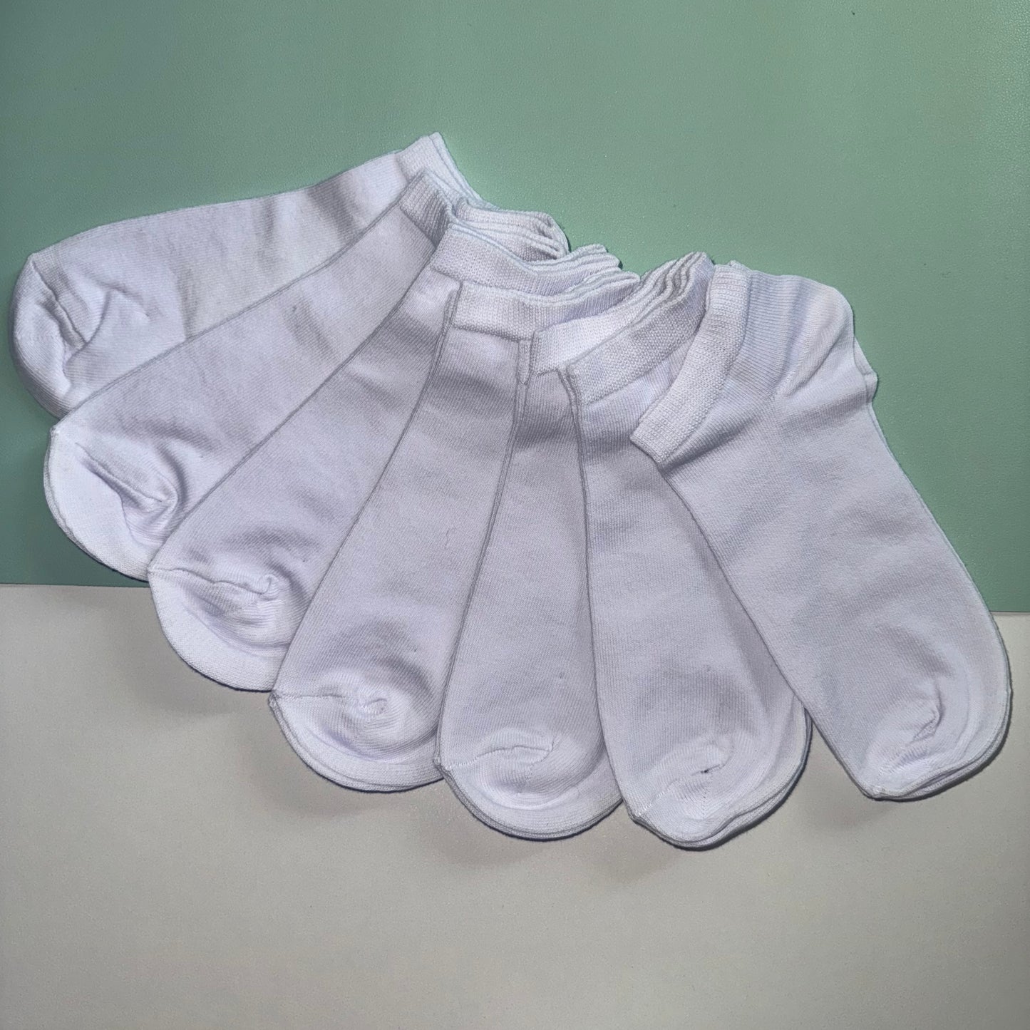 Men's 7pp Trainer Socks - White