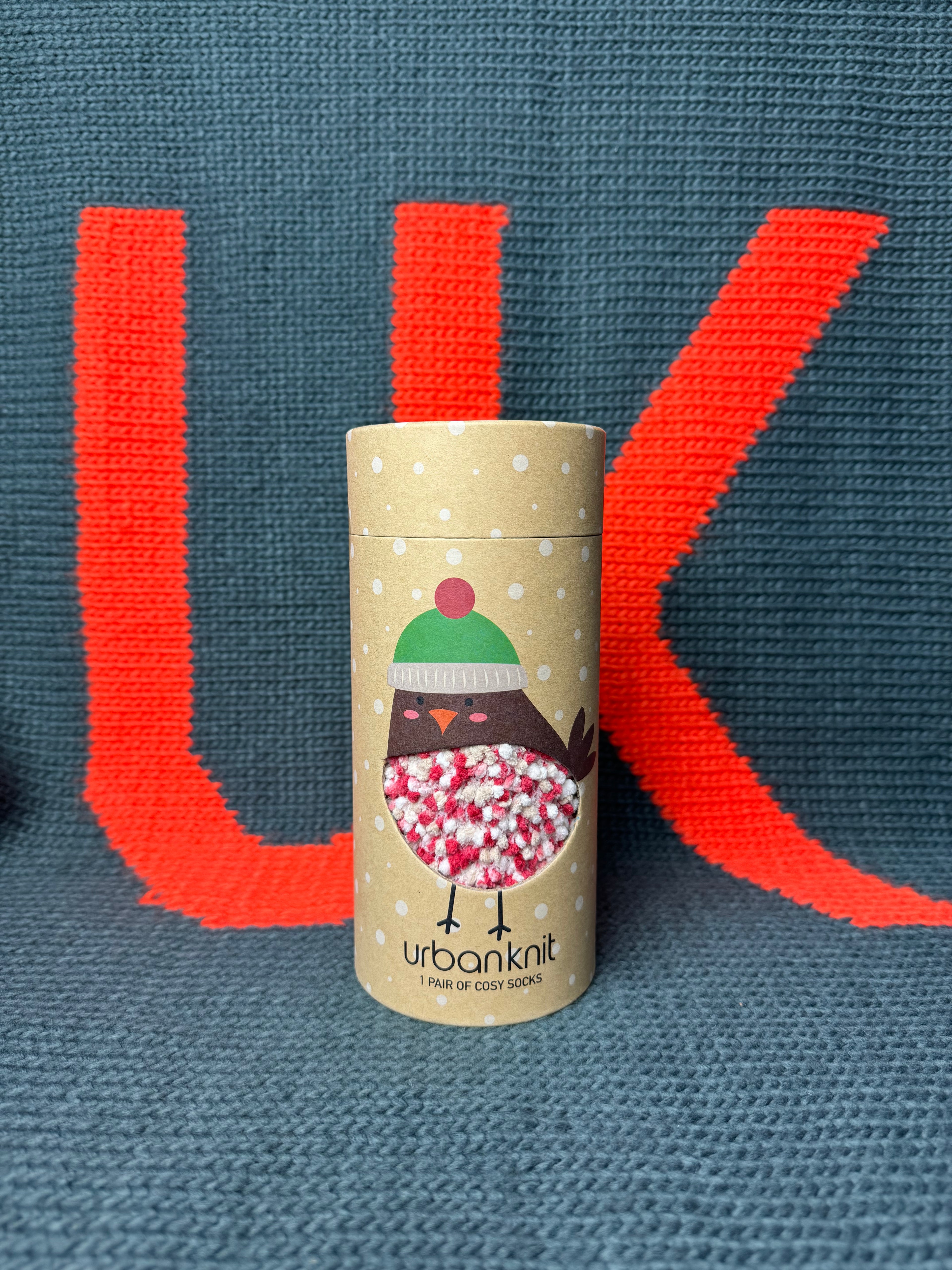 Ladies Robin Popcorn Cosy Gift Box