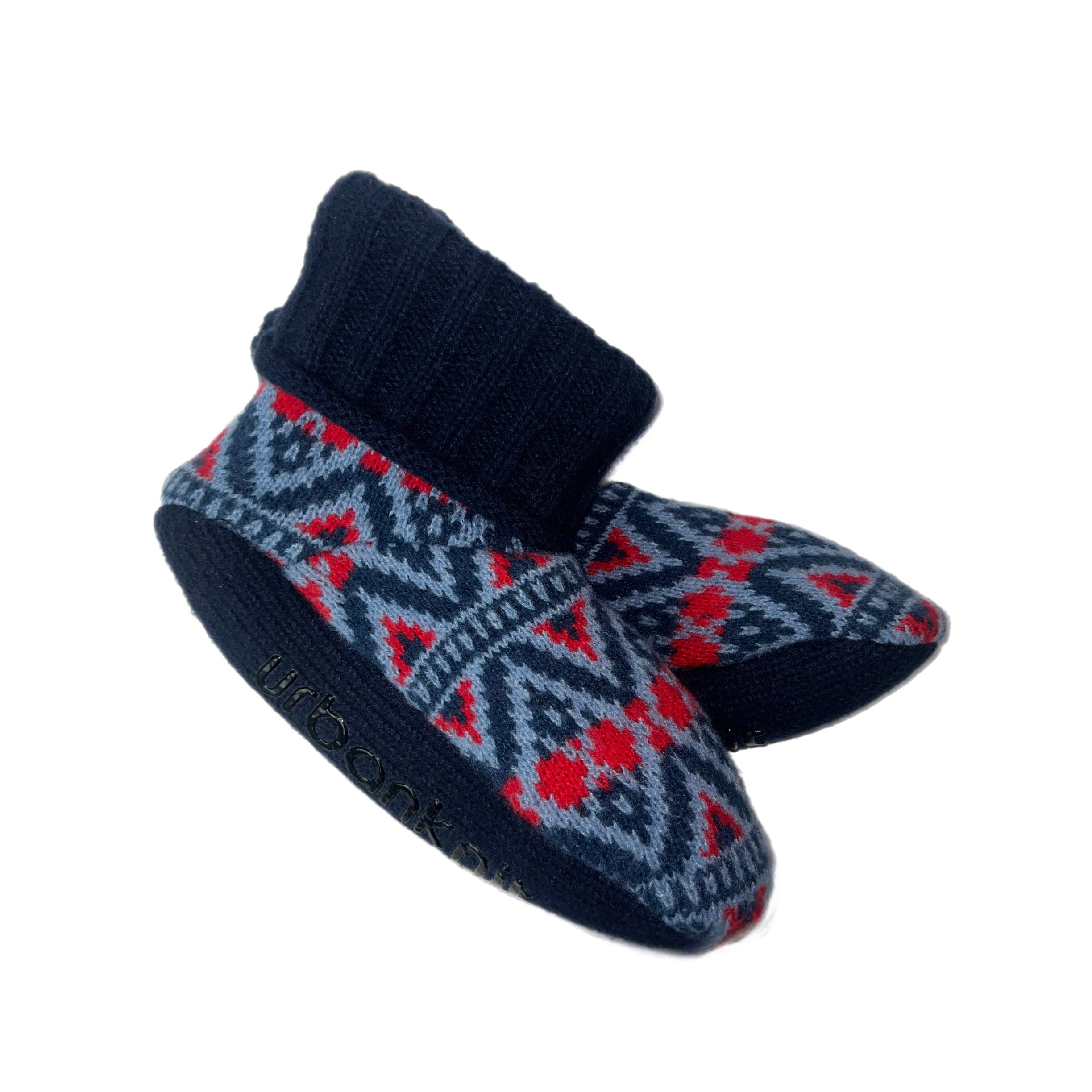 Men's Navy Fairisle Bootie
