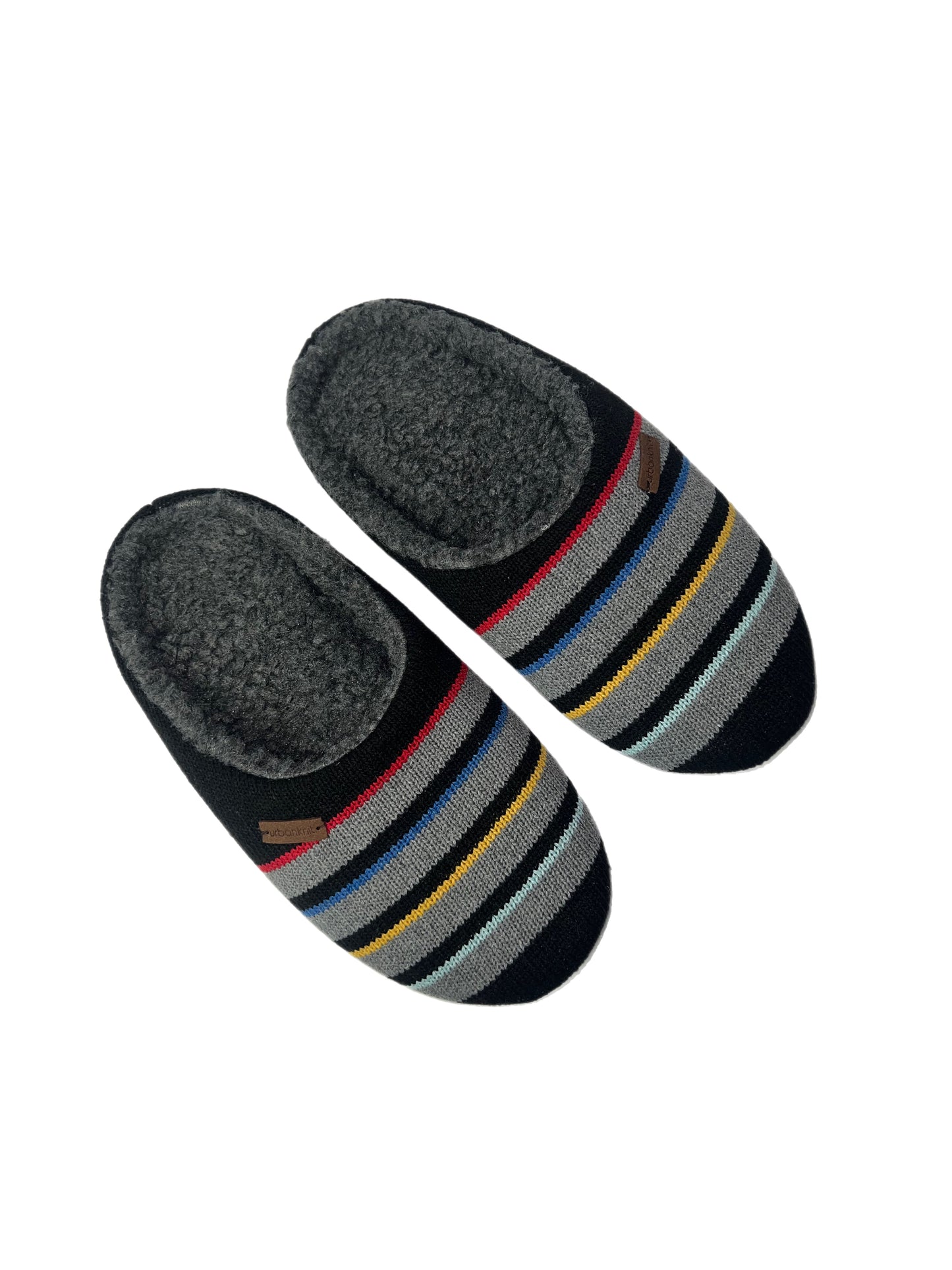 Men's Midnight Colour Pop Stripe Slipper