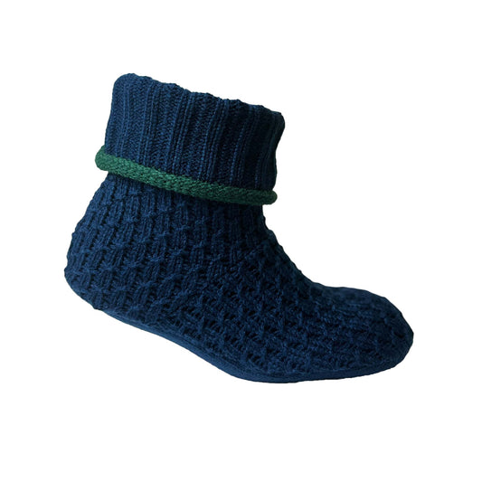 Men's Midnight and Green Tipped Bootie