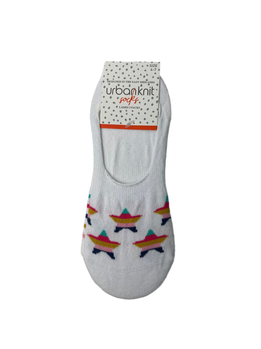 Ladies 3pp Star Footsie Socks