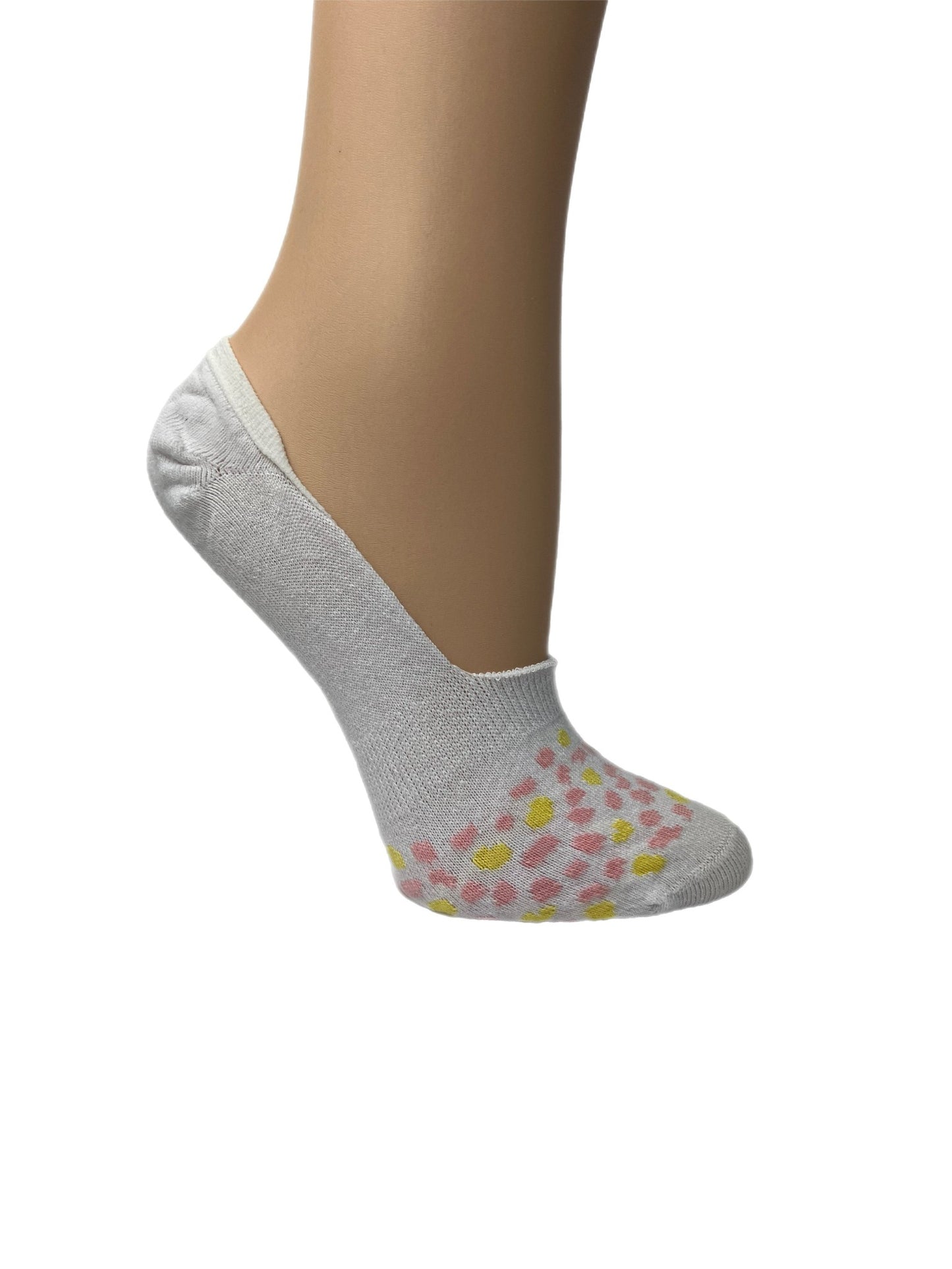 Ladies 3pp Print Footsie Socks