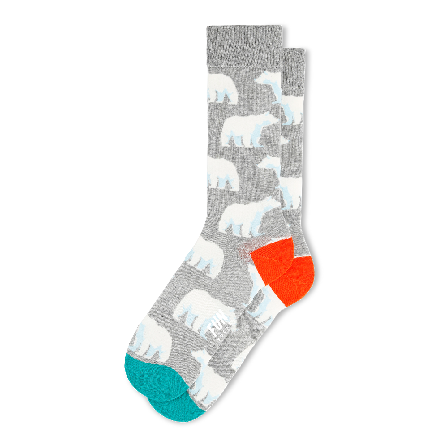 Men's White Bear Fun Socks