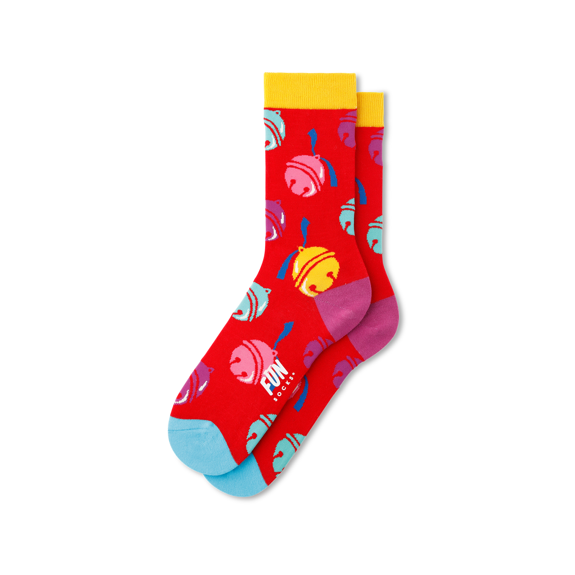 Ladies Jingle Bells Holiday Fun Socks