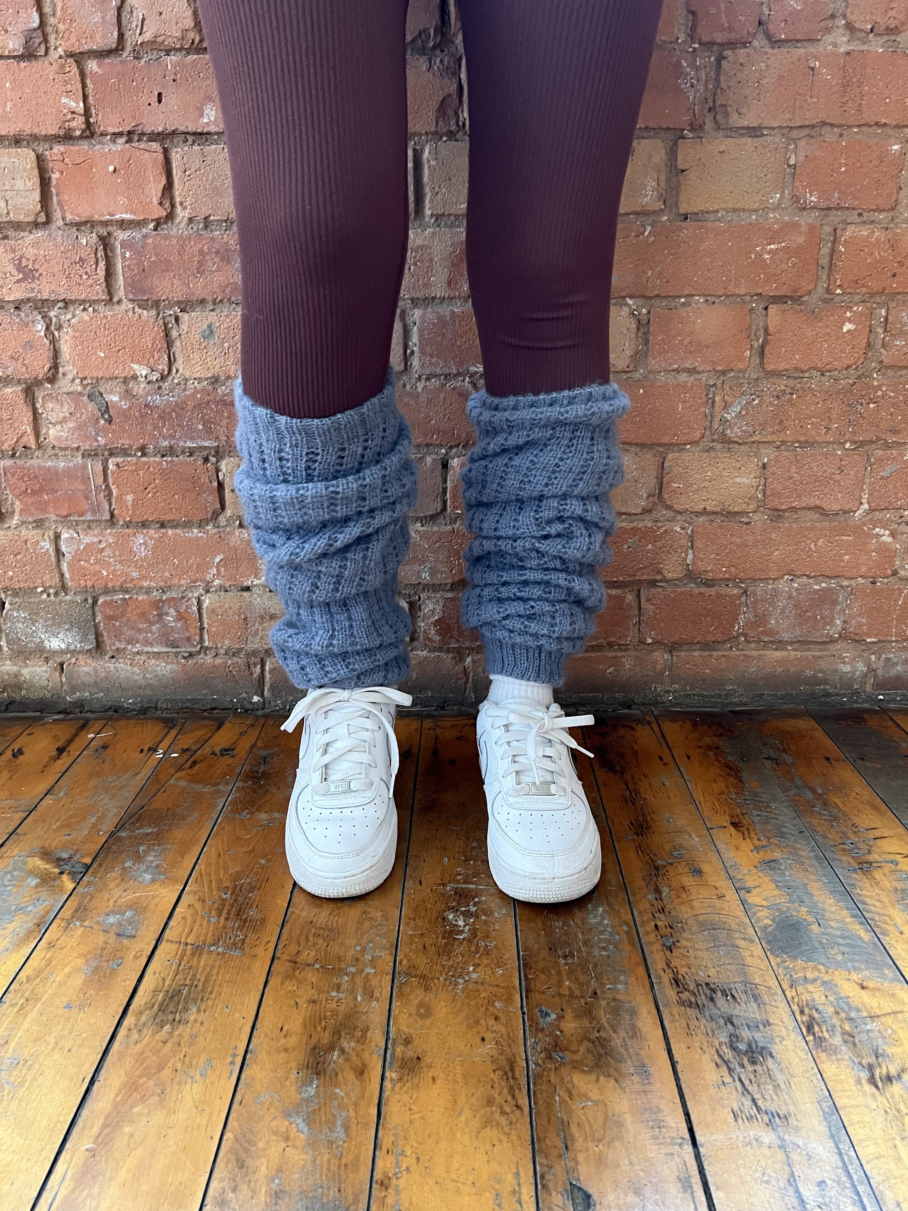 Ladies Powder Blue Leg Warmer