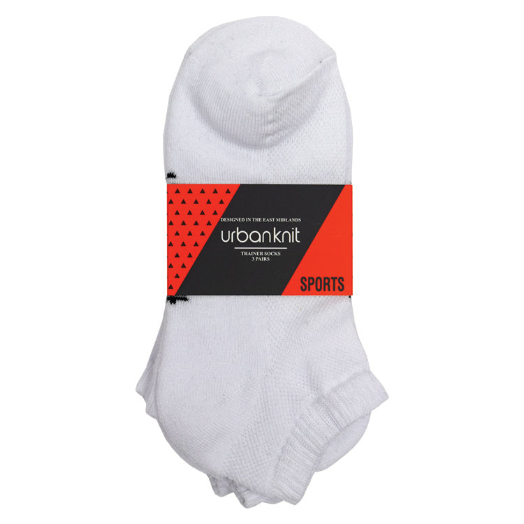 White Trainer sock