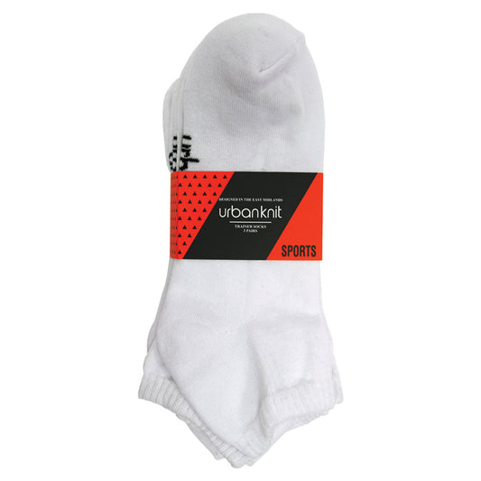White Trainer sock