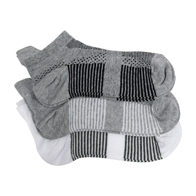 3 Pair Ladies Sports Socks Greys