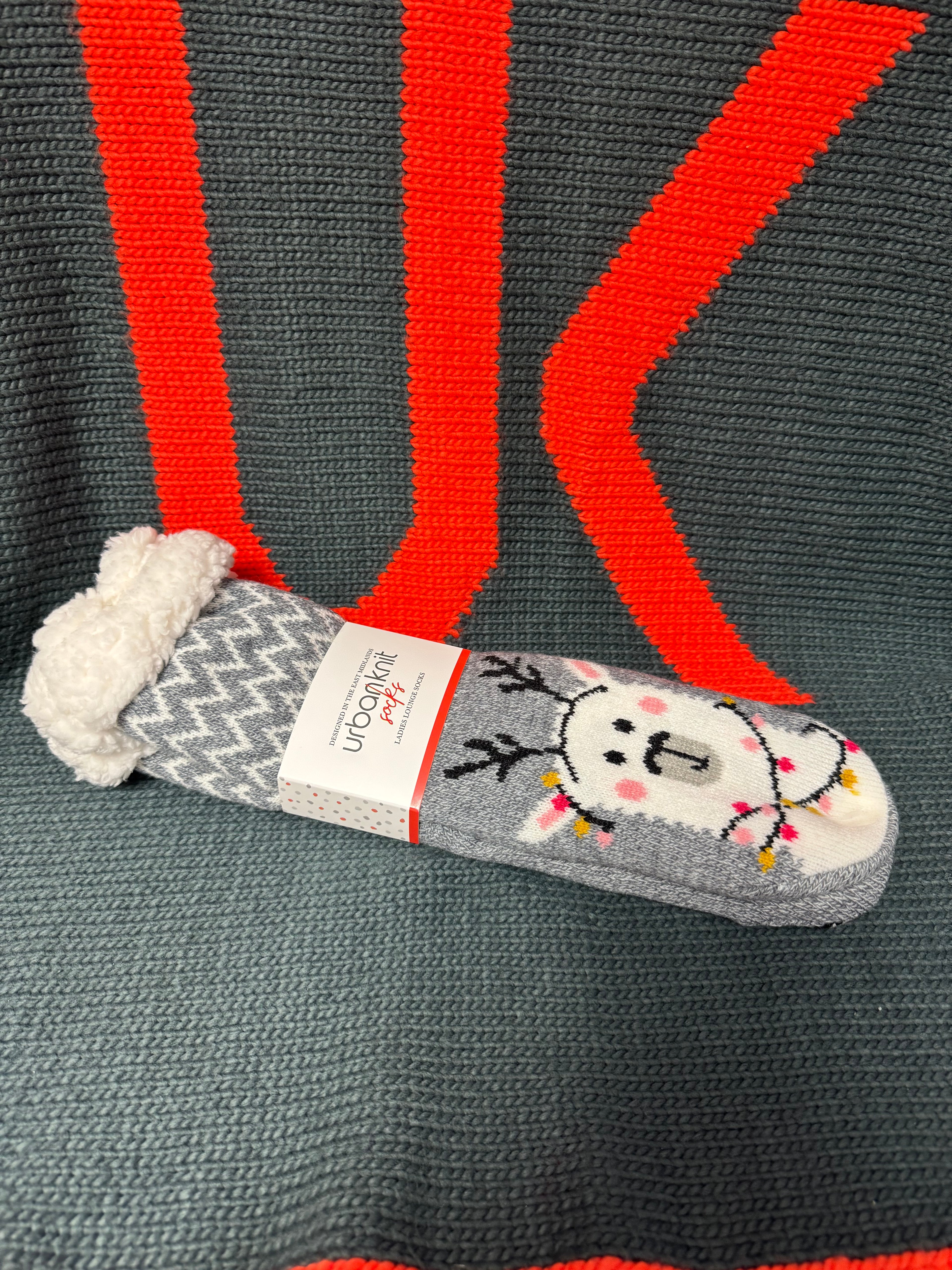 Ladies Lounge Sock - Llama
