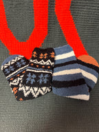 Men's 2pp Cosy Sock In A Box - Stripe Fairisle