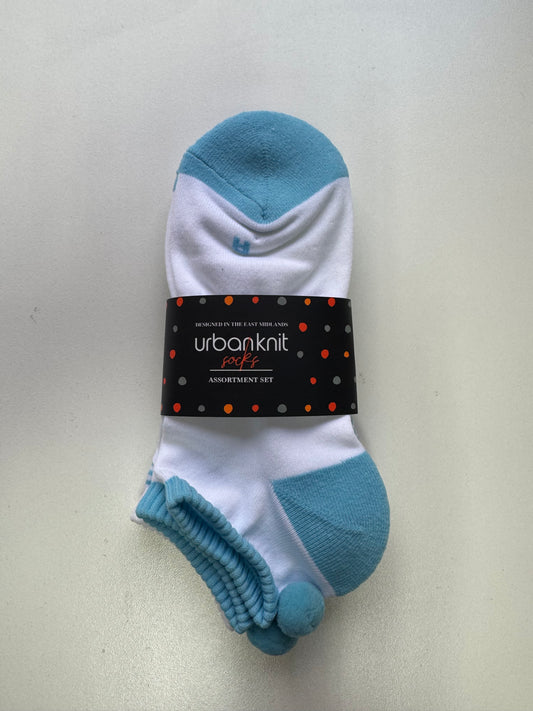 Ladies 2pp Sport Liners With Pom