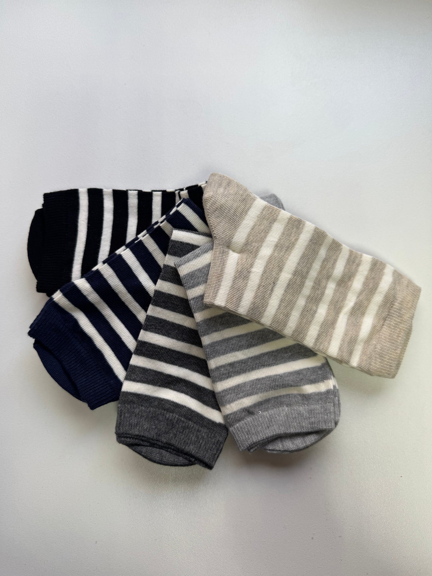 Ladies 5pp Cotton Multi Ankle Socks