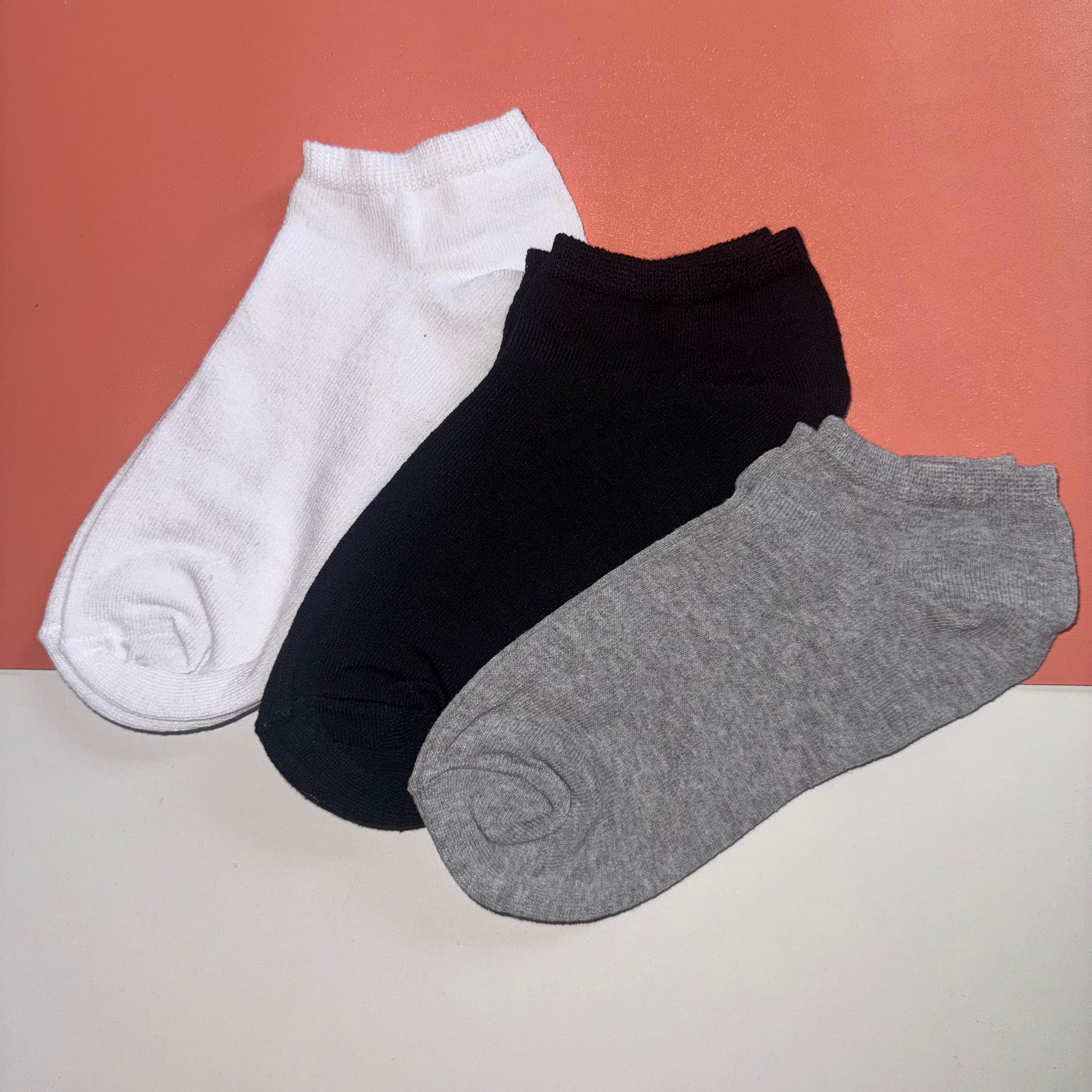 Ladies 3pp Trainer Liner Socks - Mixed