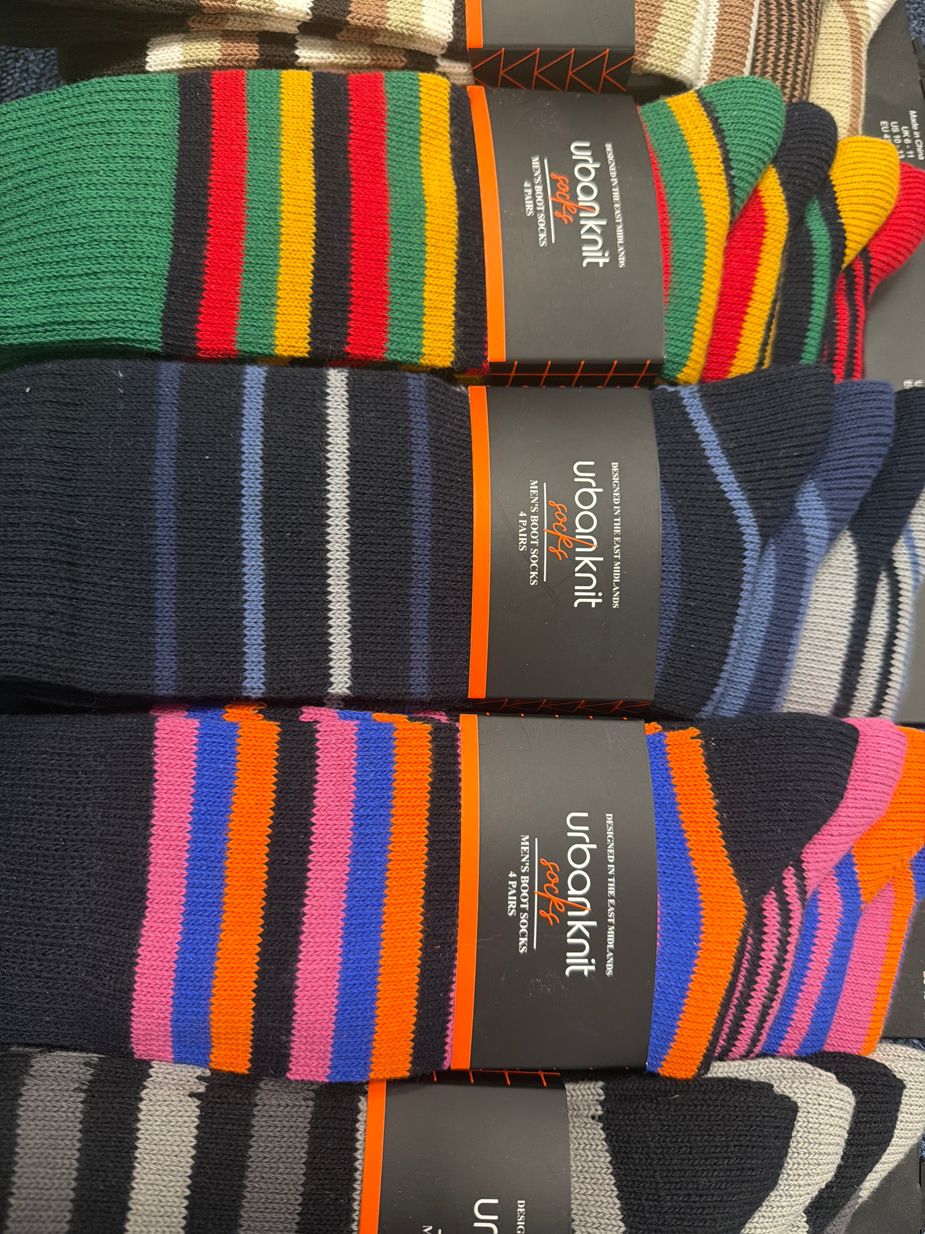 Men's 4pp MYSTERY Boot Sock Pack