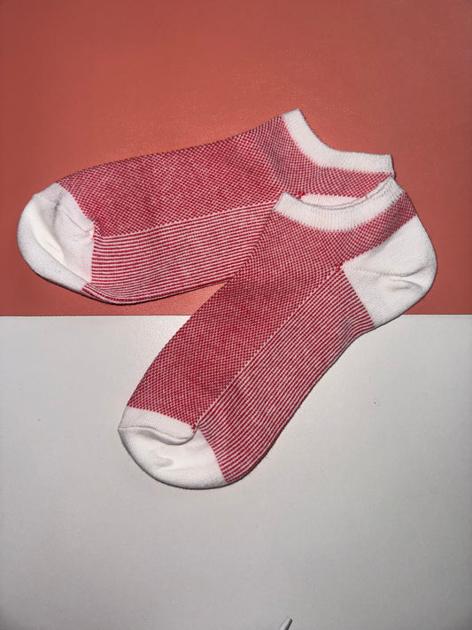 Ladies Fleck Trainer Liner - Red/White
