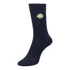 Men's 5pp Embroidery Navy Sea Creatures Socks
