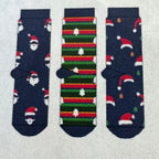 Men's 3pr Santa Socks In A Bag