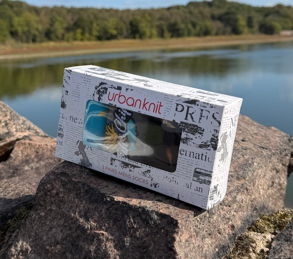 Men’s 3-Pair Sock Gift Box - Fish & Chip Pack