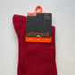 Men's Red Rib Cashmere Socks