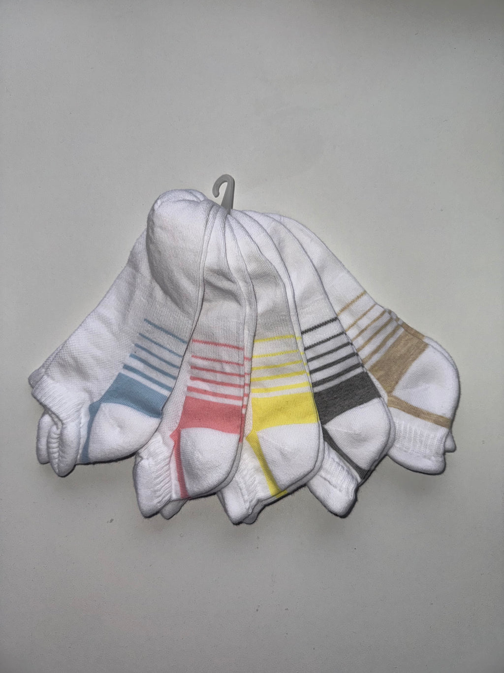Ladies 5pp Pastel Sports Socks