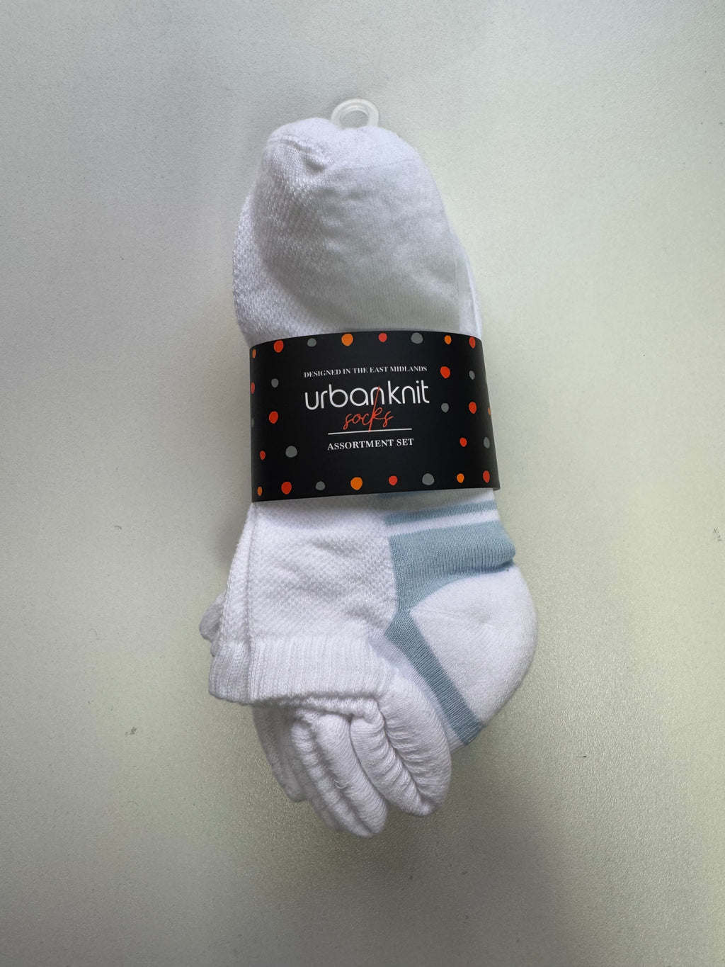 Ladies 5pp Pastel Sports Socks
