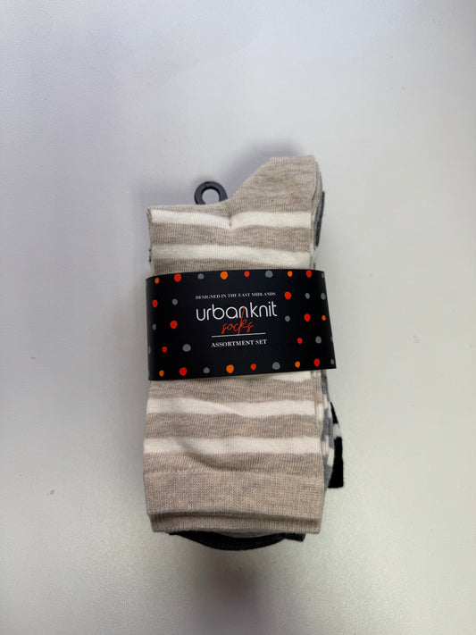 Ladies 5pp Cotton Multi Ankle Socks