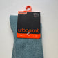 Ladies Blue Cashmere Rib Socks