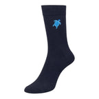 Men's 5pp Embroidery Navy Sea Creatures Socks