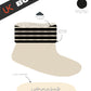 Ladies Cream Stripe Bootie