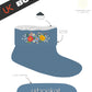 Ladies Denim Floral Embroidery Bootie