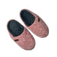Ladies Dusky Rose Chenille Slippers