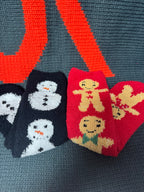 Men's 2pp Cosy Sock In A Box - Snowman & Gingerbread