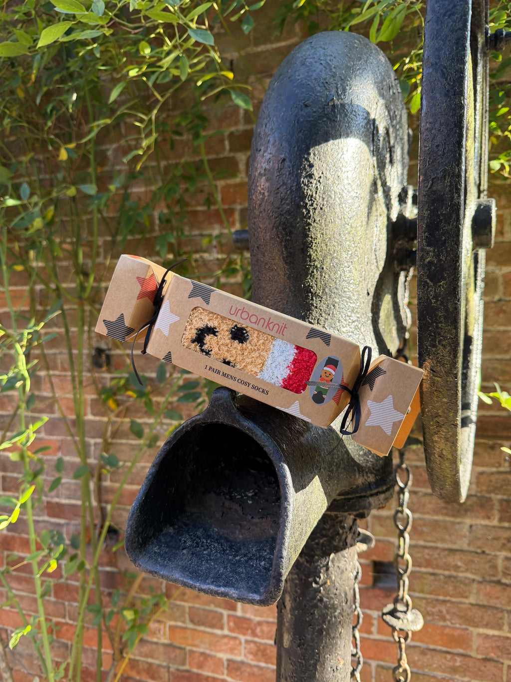 Men’s Christmas Cracker Sock Gift Box - Gingerbread Man