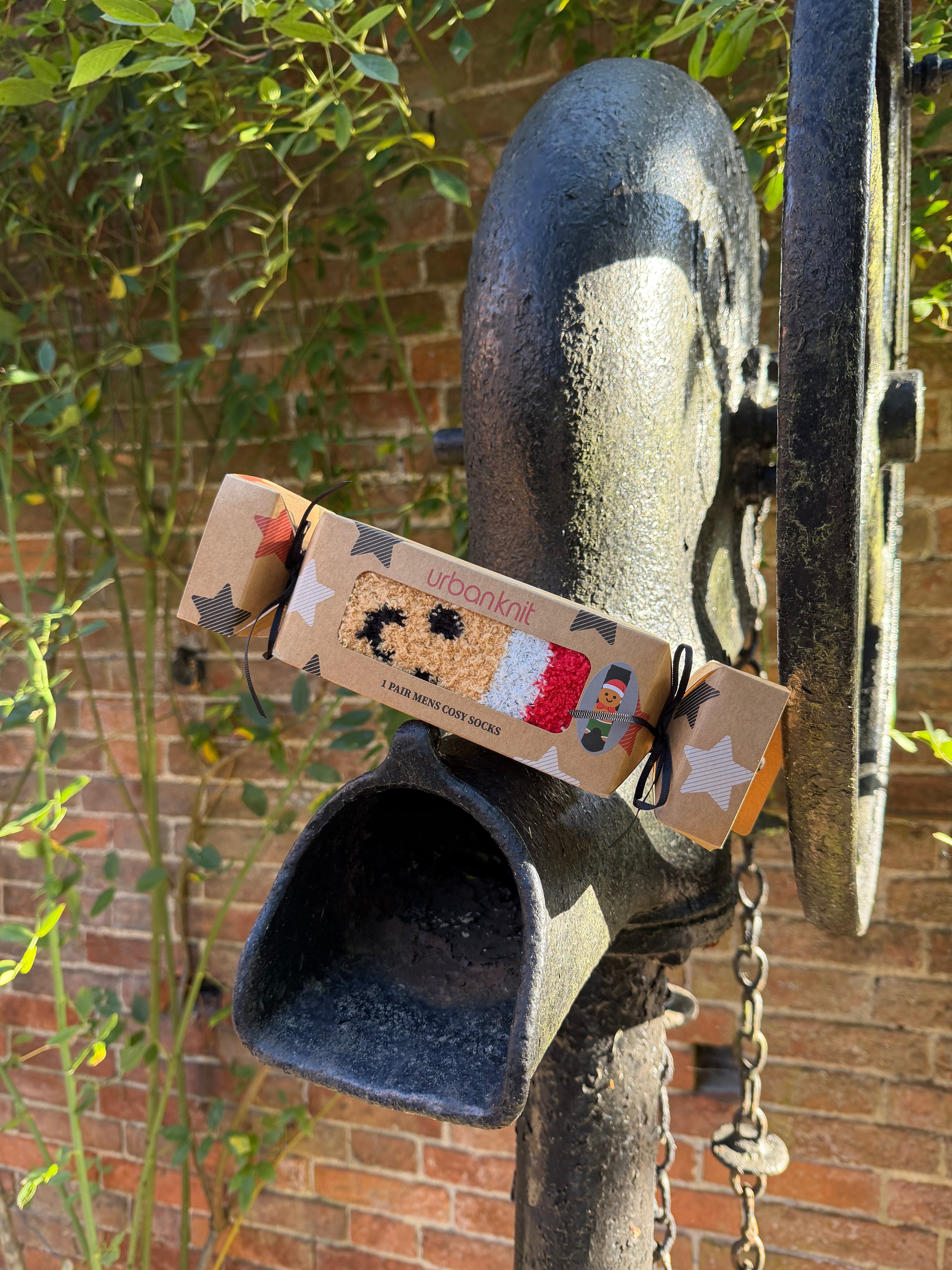 Men’s Christmas Cracker Sock Gift Box - Gingerbread Man
