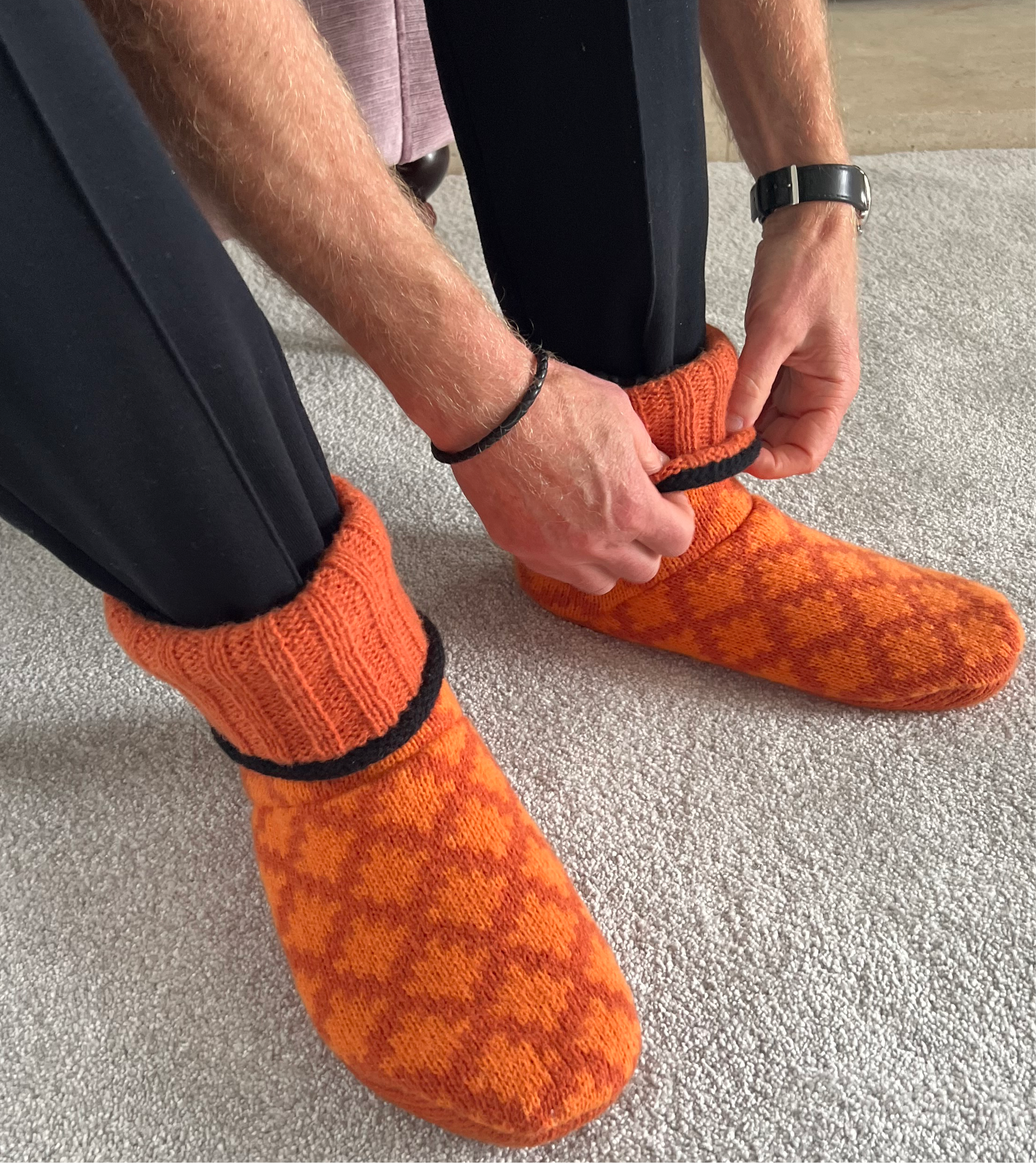 Men's Orange Bootie