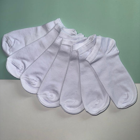 Men's 7pp Trainer Socks - White