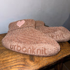 Girls Heart Chenille Booties