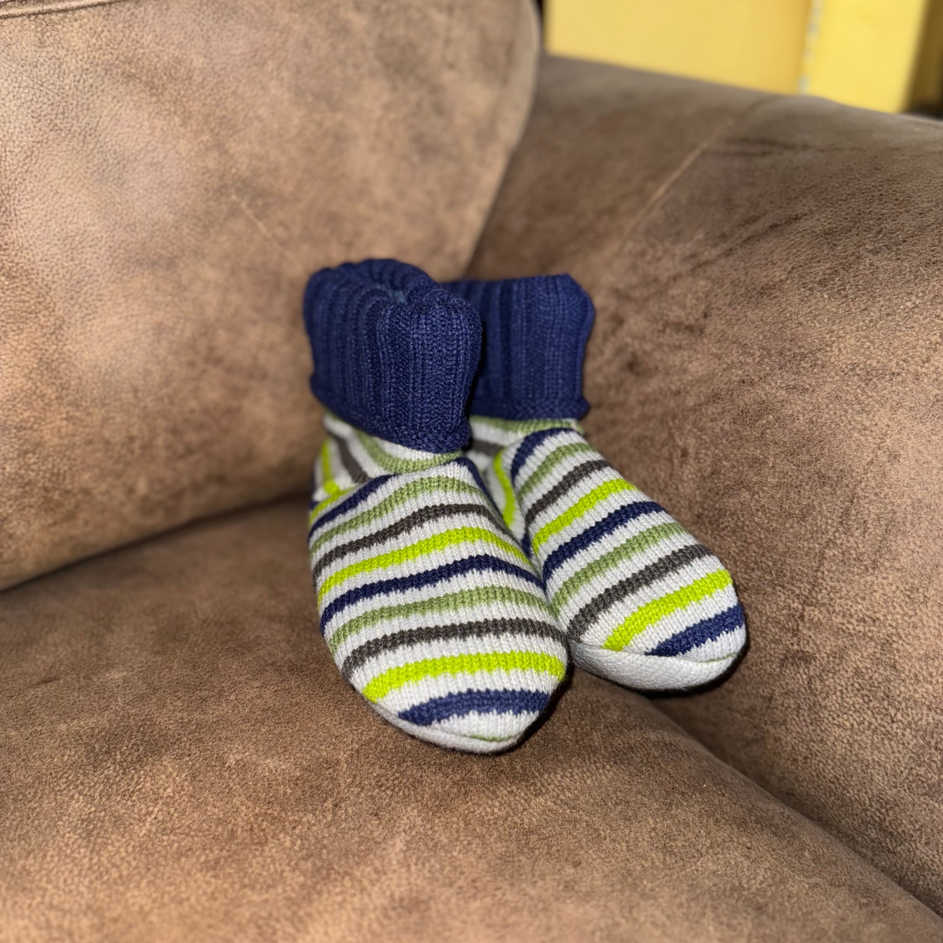 Boys Monster Stripe Bootie