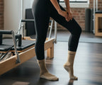 Ladies 2pp Pilates Ankle Sports Socks - Neutral/black