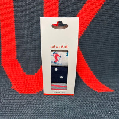 Ladies 3pr Boxed Xmas Skier Socks