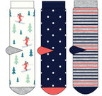 Ladies 3pr Boxed Xmas Skier Socks