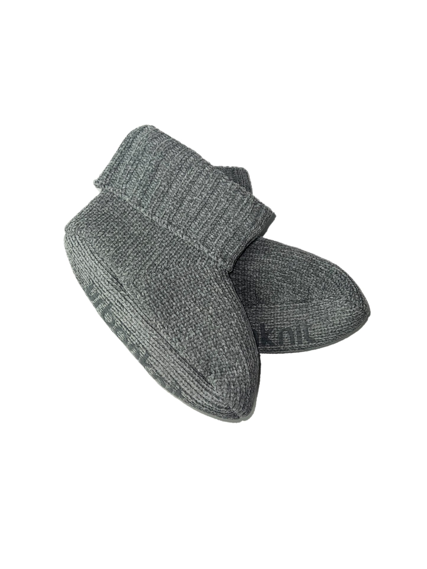 Ladies Grey Chenille Bootie