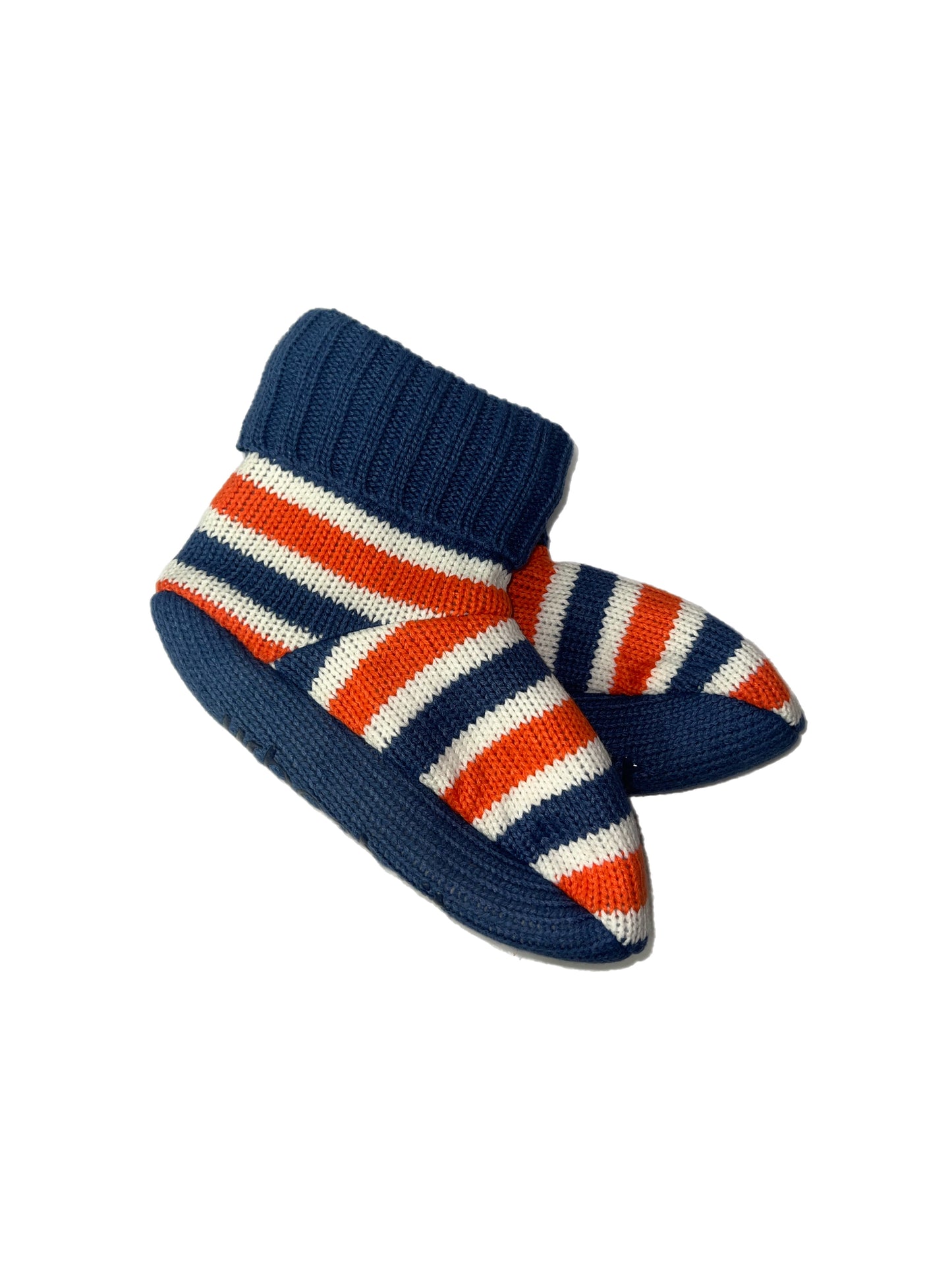 Men's Orange Rugby Stripe Bootie