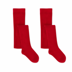 KIDS COTTON SCHOOL TIGHTS - 2 PAIR PACK