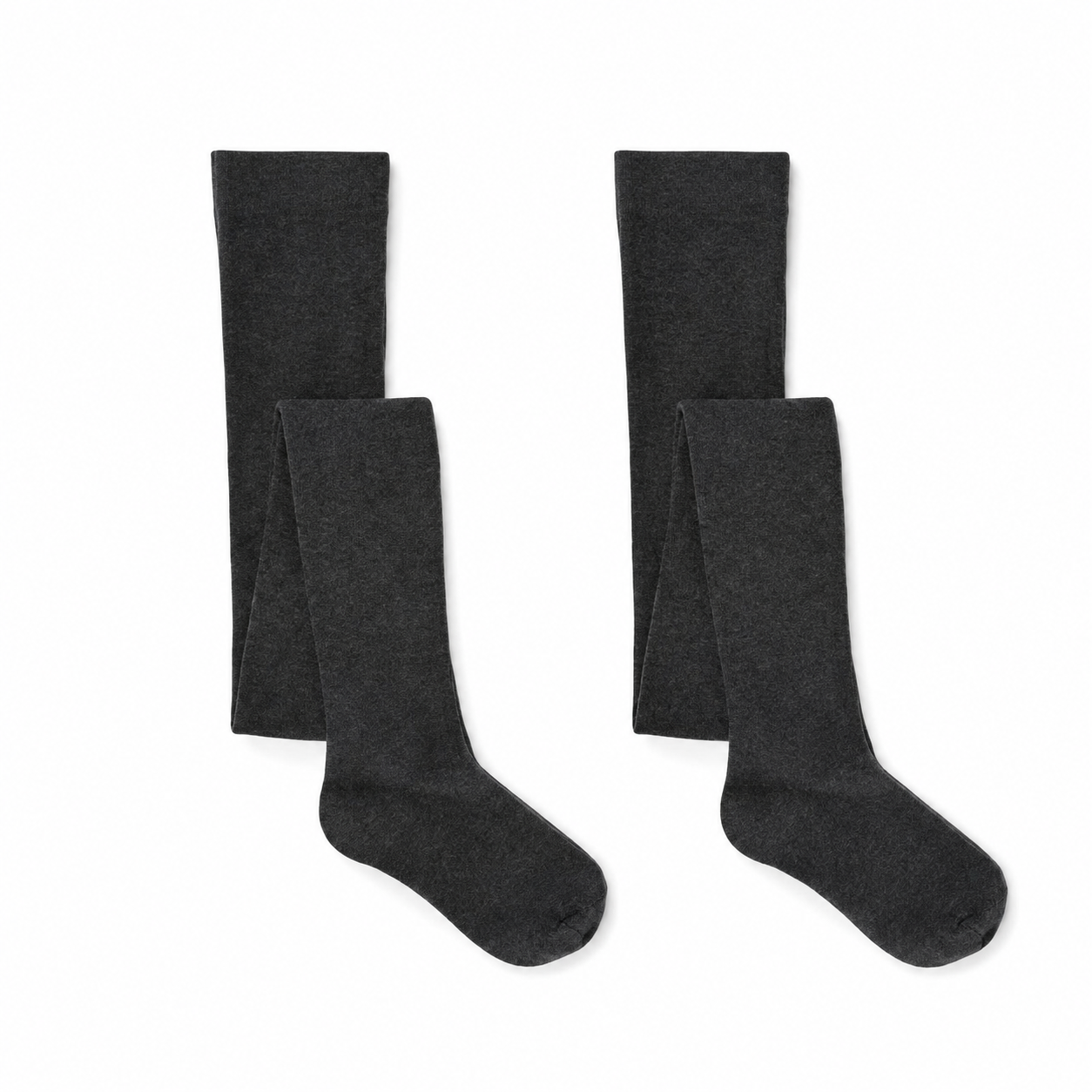 KIDS COTTON SCHOOL TIGHTS - 2 PAIR PACK