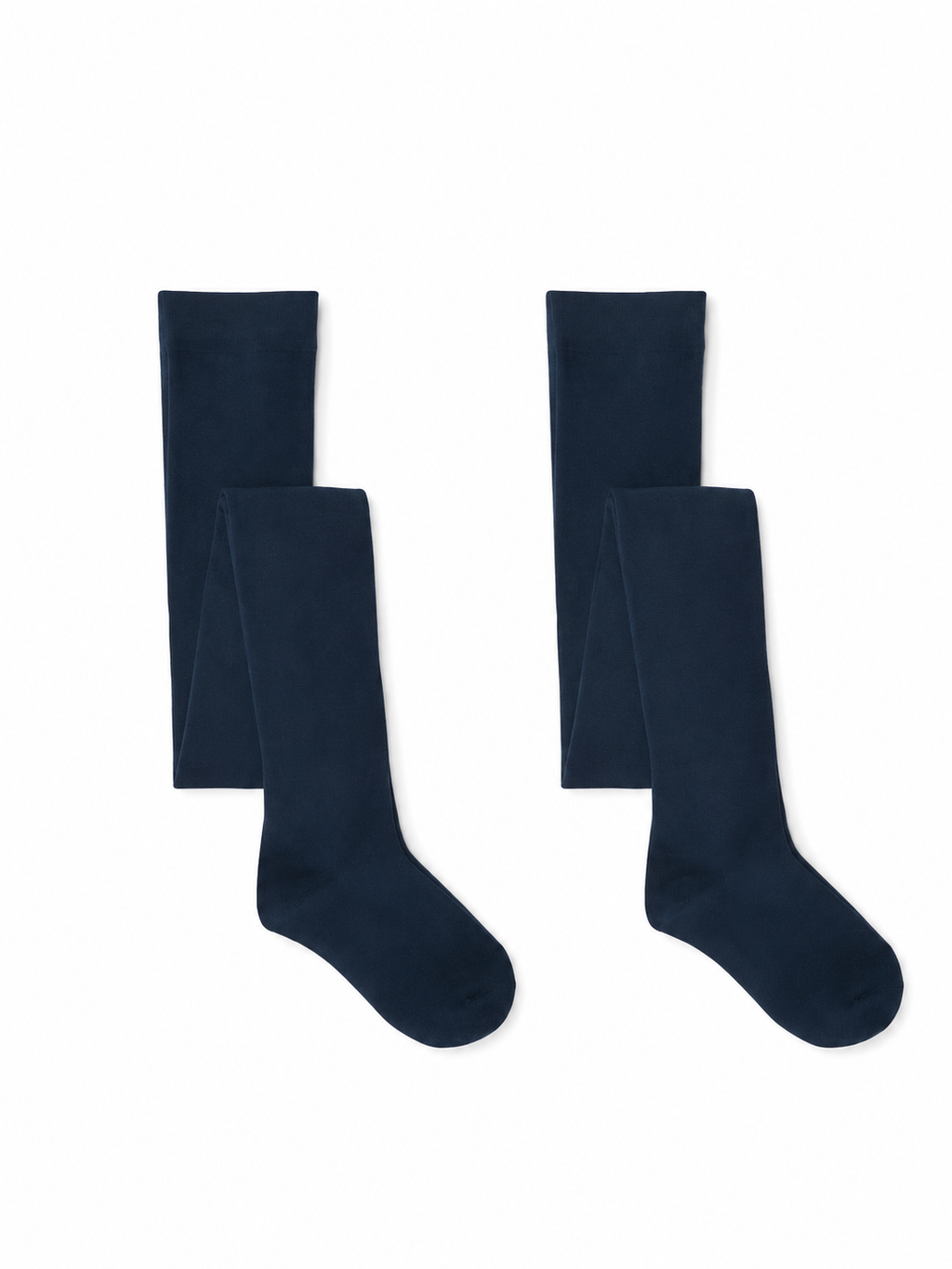 KIDS COTTON SCHOOL TIGHTS - 2 PAIR PACK
