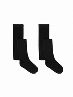 KIDS COTTON SCHOOL TIGHTS - 2 PAIR PACK